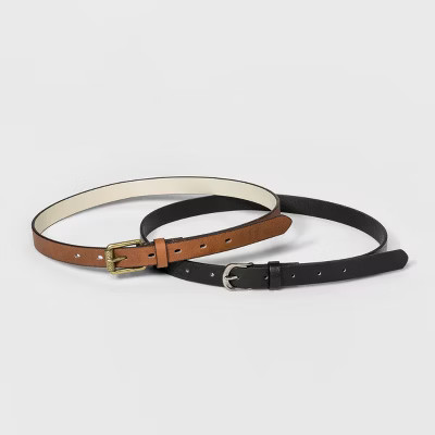 Women's Tribal Engraved Belts - Universal Thread™ Black/Brown | Target