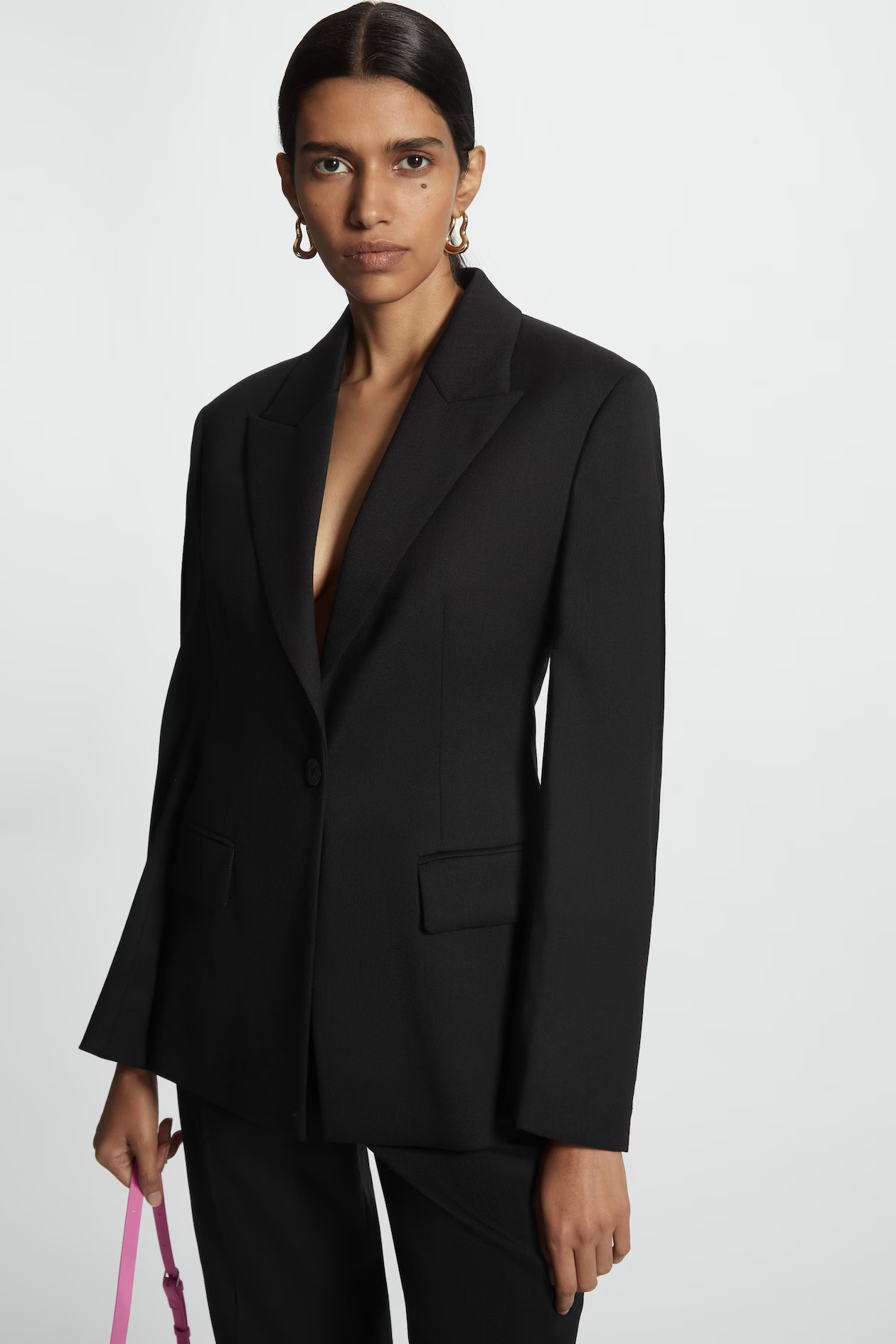 SLIM-FIT WAISTED WOOL-BLEND BLAZER | COS (EU)