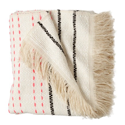 Neon Dash Baby Blanket - Pink Neon Dash  Blanket | The Land of Nod