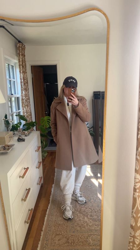 Walk the dog but make it chic, Varley set, Davidson sweat, athleisure, camel coat, baseball hat, Anthropologie, Stella McCartney adidas sneakers, cashmere socks

#LTKSeasonal #LTKtravel #LTKGiftGuide