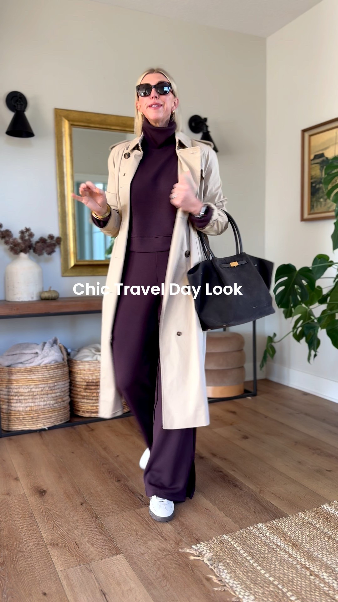Taking my matching set up a notch by layering with a classic trench. It’s the easiest way to elevate comfy pieces for a day out — still feels like loungewear, but looks totally put together.

Look chic on travel day- or Thanksgiving Day weekend 👏🏻
Wearing my true to size small tall in the pants and size small and the turtleneck sweatshirt🤎

#LTKStyleTip #LTKOver40 #LTKActive

#LTKOver40 #LTKStyleTip #LTKTravel