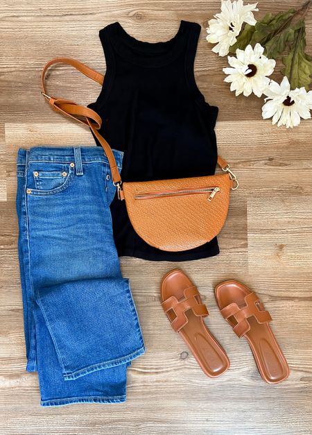 Black tank top outfit for spring

#LTKstyletip #LTKSeasonal #LTKfindsunder50