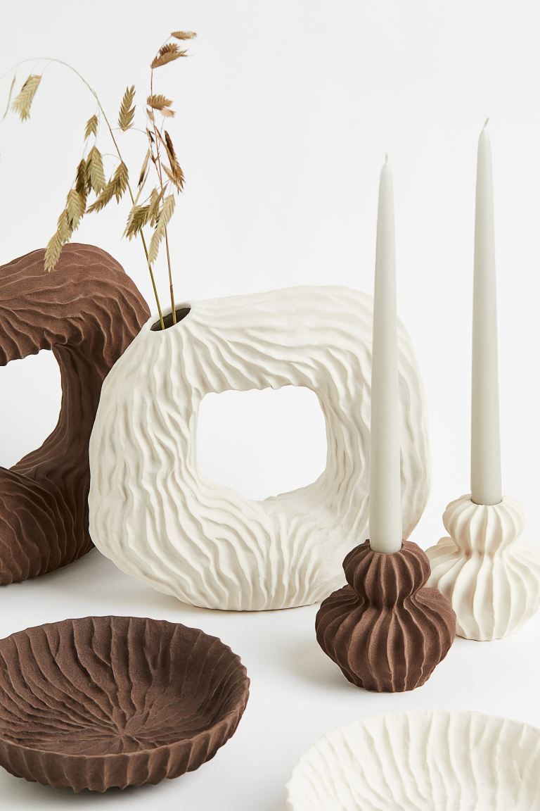 Stoneware Candlestick | H&M (US + CA)