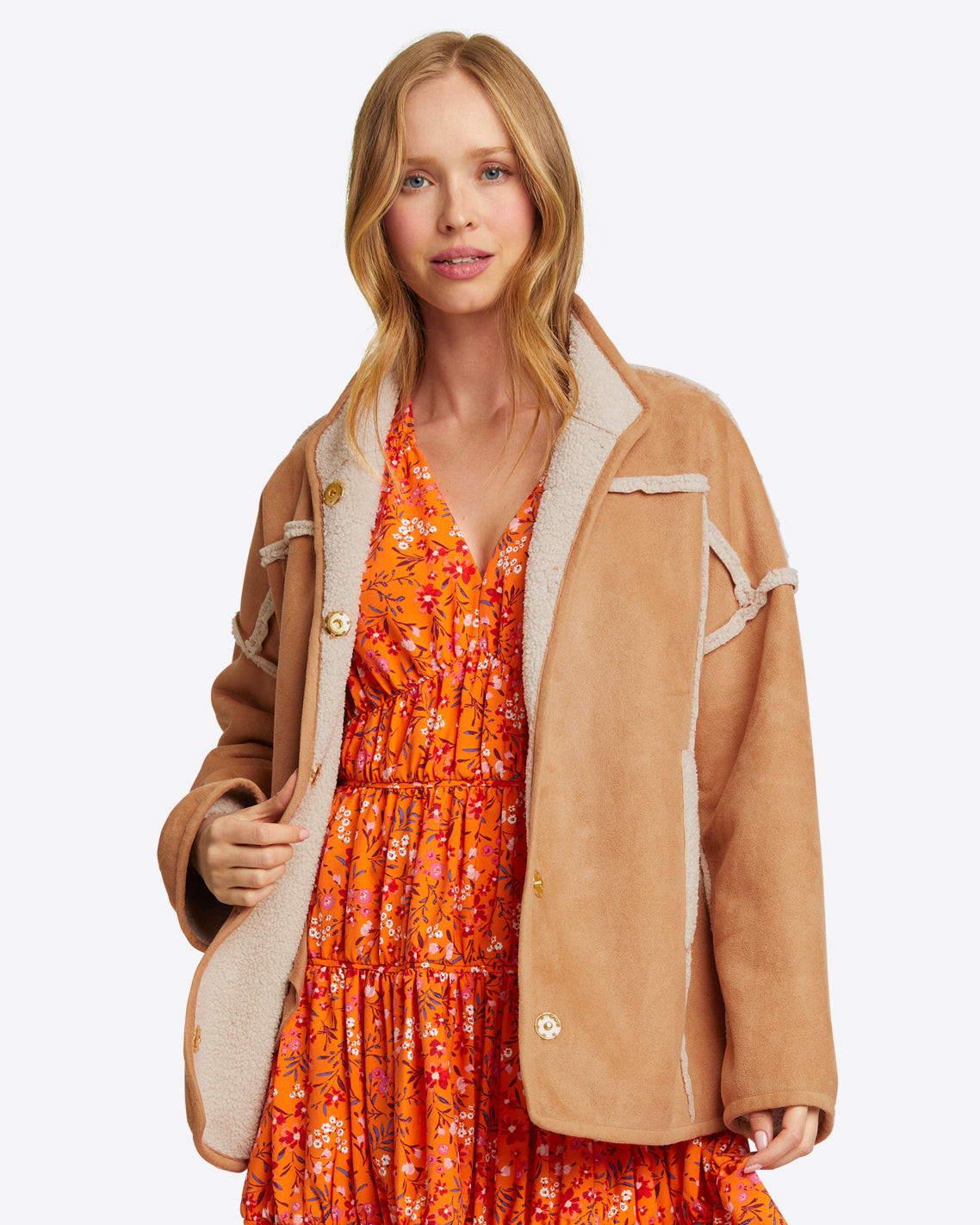 Reversible Sherpa Jacket | Draper James (US)