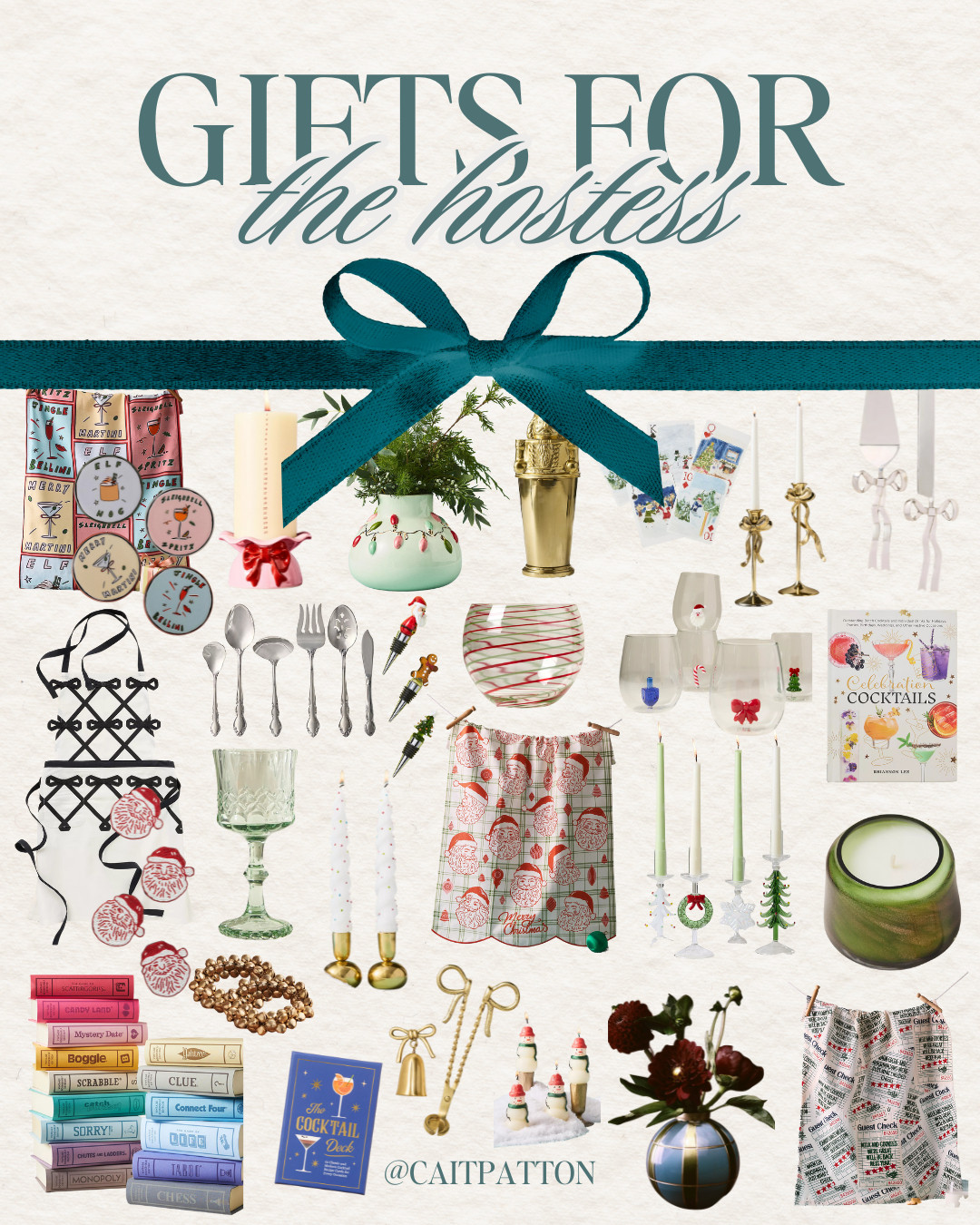 Holiday gifts for the hostess! Hostess gift, hostess gifts, holiday hostess gift, christmas hostess gift, cute hostess gift, easy hostess gift, candles, tea towel, silverware set, apron, coasters, candlesticks, candles, cups, mug, vase, cocktail book, wine glass set, bookshelf board game, playing cards, games 

 #LTKGiftGuide #LTKHoliday #LTKHome