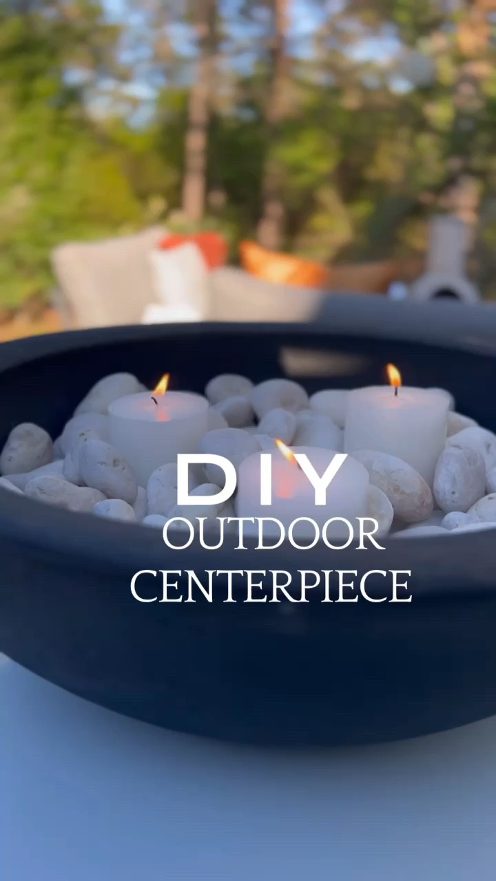 Easy outdoor DIY summer decor!! Tabletop candle fire bowl

#LTKunder50 #LTKhome #LTKSeasonal