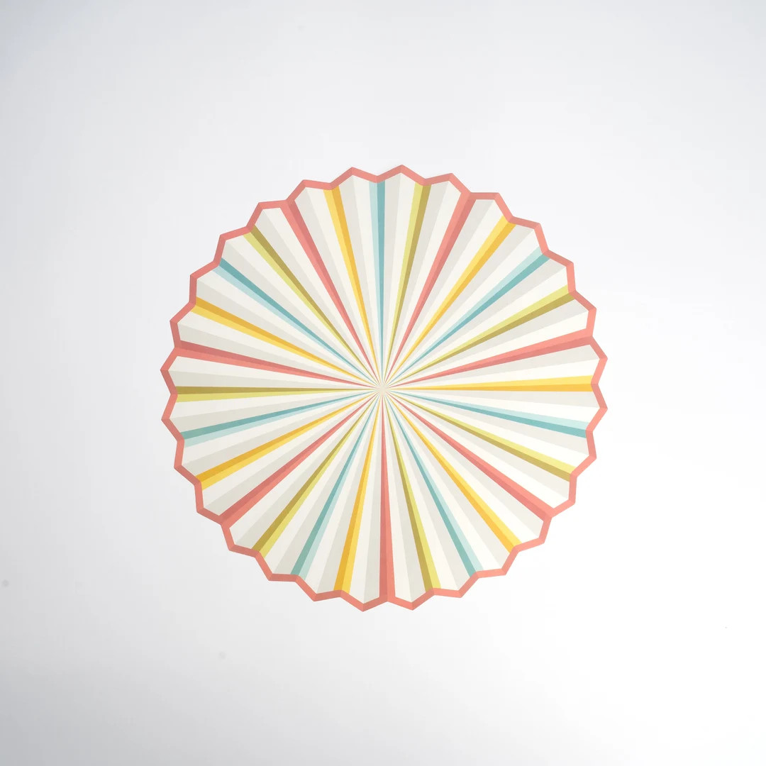 Burst of Color Fan Paper Placemat-12pk - Etsy | Etsy (US)