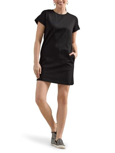 Rock & Republic Women's Short Sleeve Tee Shirt Dress, Black (Knit), X-Small | Amazon (US)