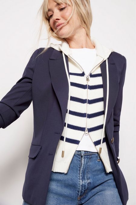 Love the strip removable dickie with this navy blazer.

"Helping You Feel Chic, Comfortable and Confident." -Lindsey Denver 🏔️ 

Wedding Guest Dress  Vacation Outfit Date Night Outfit  Dress  Jeans Maternity  Resort Wear  Home Spring Outfit  Work Outfit #spring #teacher    #springoutfit #marcfisher  target #targetstyle #targethome #targetdecor #teenboy #targetfinds #nordstrom #shein #walmart #walmartstyle #walmartfashion #walmartfinds #amazonstyle #modernhome #amazon #amazonfinds #amazonstyle #style #fashion  #hm #hmstyle   #express #anthropologie#forever21 #aerie #tjmaxx #marshalls #zara #fendi #asos #h&m #blazer #louisvuitton #mango #beauty #chanel  #neutral #lulus #petal&pup #designer #inspired #lookforless #dupes #sale #deals ell #sneakers #shoes #mules #sandals #heels #booties #boots #hat #boho #bohemian #abercrombie #gold #jewelry  #celine #midsize #curves #plussize #dress # #vintage #gucci #lv #purse #tote  #weekender #woven #rattan # #minimalist #skincare #fit #ysl  #quilted #knit #jeans #denim #modern #diningroom #livingroom #bag #handbag #styled #stylish #trending #trendy #summer #summerstyle #summerfashion #chic #chicdecor #black #white  #jeans #denim  


#LTKSpringSale #LTKstyletip #LTKover40