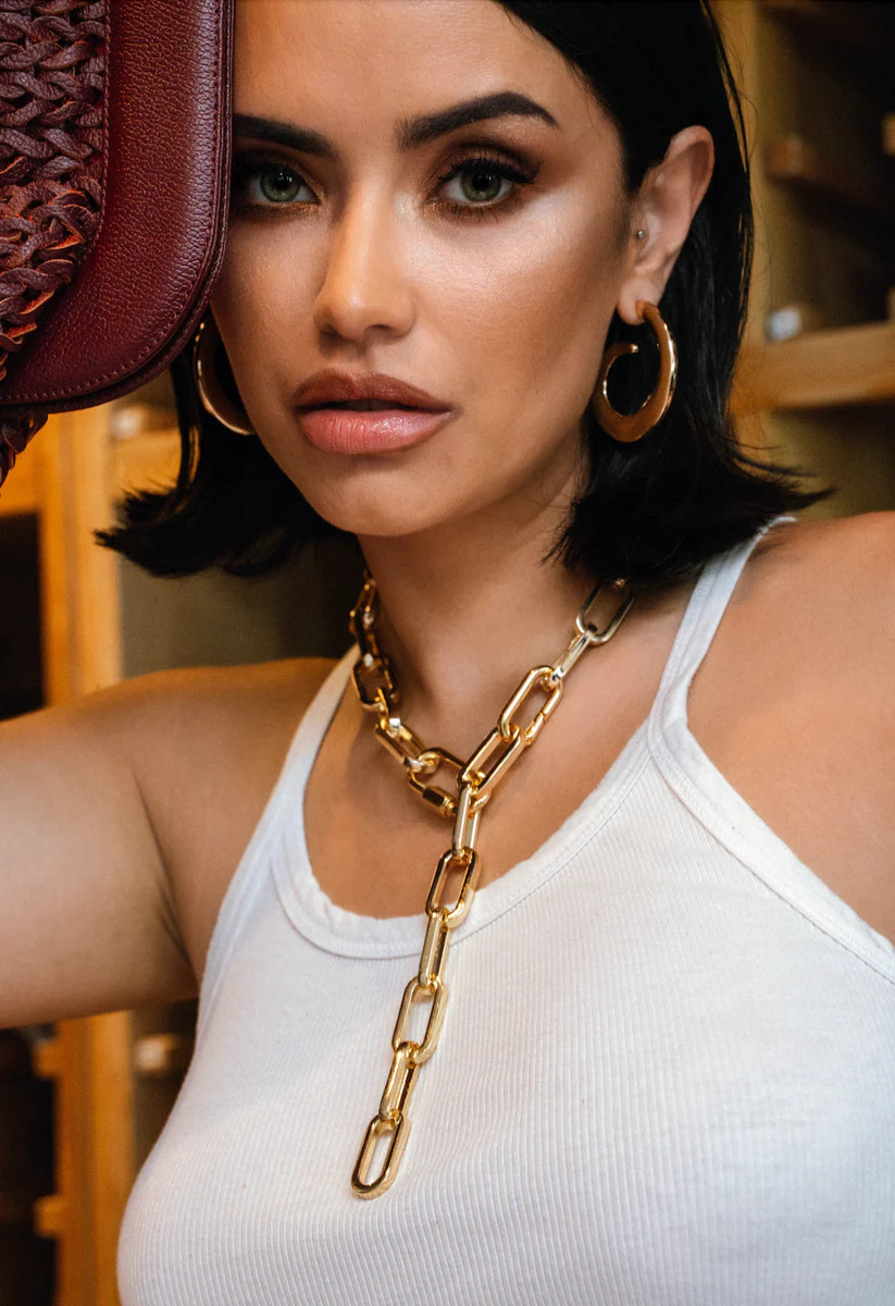 Antonia Chunky Gold Link Necklace | DENISE PACINI