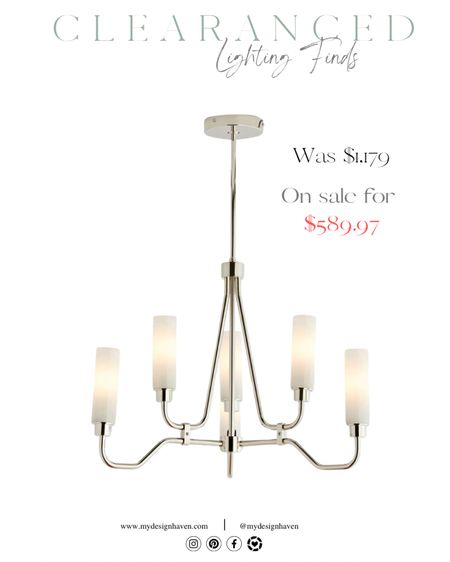 Found this ✨beauty✨ while updating my online store this morning! A sleek chrome chandelier perfect for a dining room, entry way, bedroom and more now under $600 🫶🏼

#LTKsalealert #LTKhome #LTKstyletip