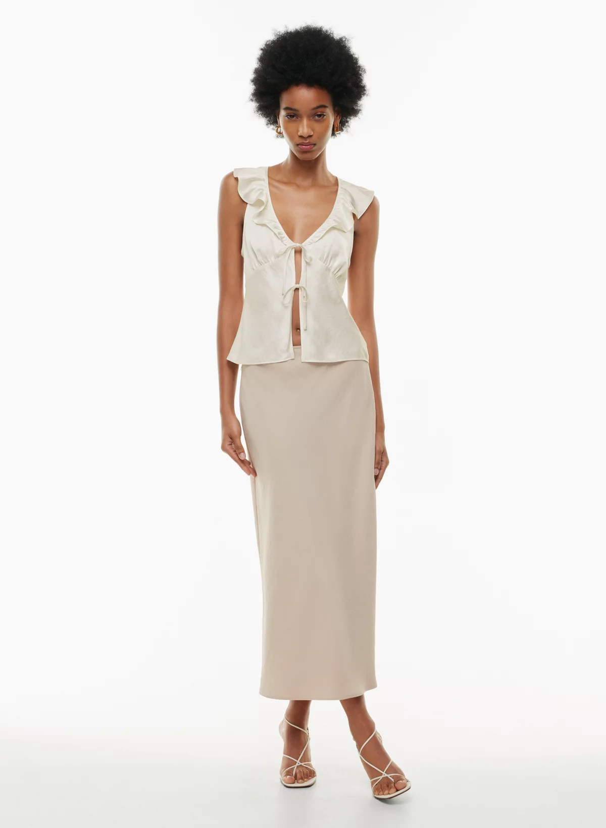 TONKA SATIN BLOUSE | Aritzia