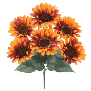 17" Gold & Rust Sunflower Bush by Ashland® | Michaels | Michaels Stores
