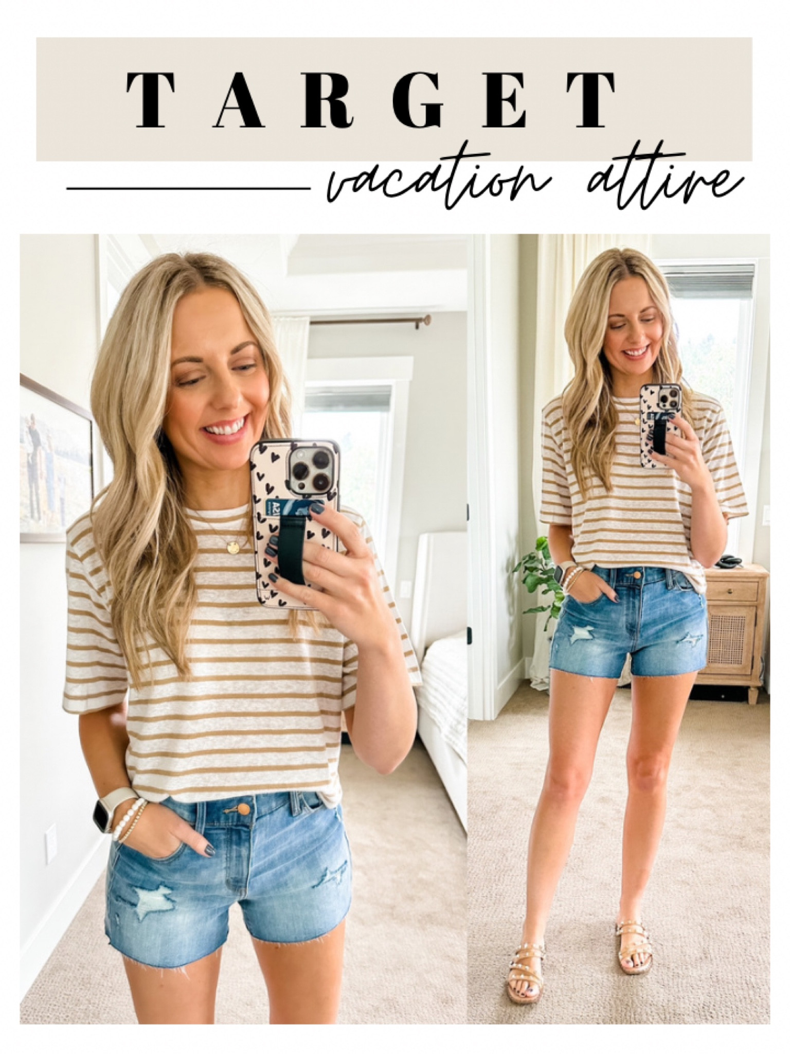 Target white stripped linen top and shorts. Early spring outfit, perfect for travel or vacation

#LTKunder50 #LTKstyletip #LTKtravel