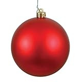 Vickerman 3" Red Matte Ball Ornament, 12 per Bag | Amazon (US)