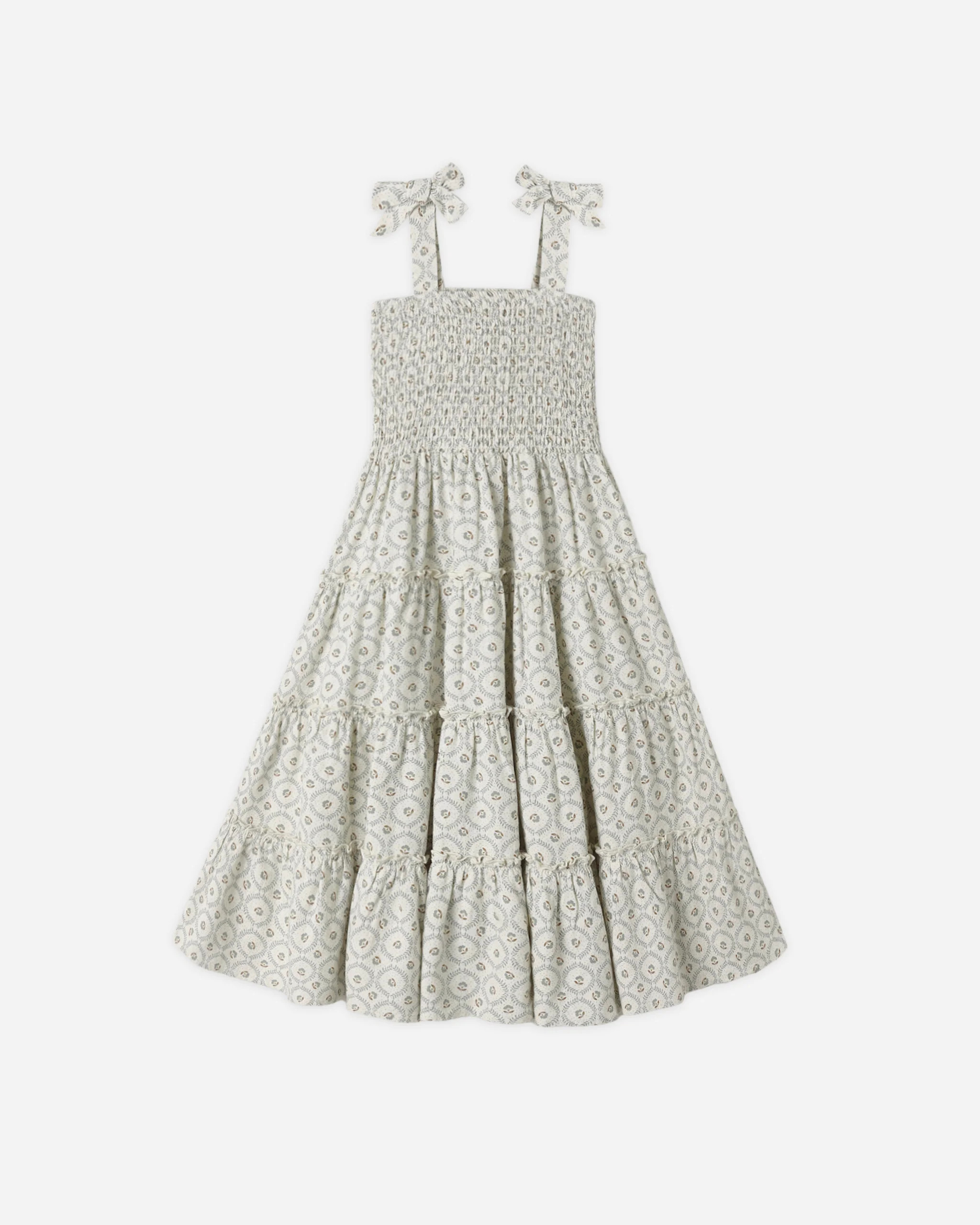 Taylor Dress Green Fleur | Rylee + Cru