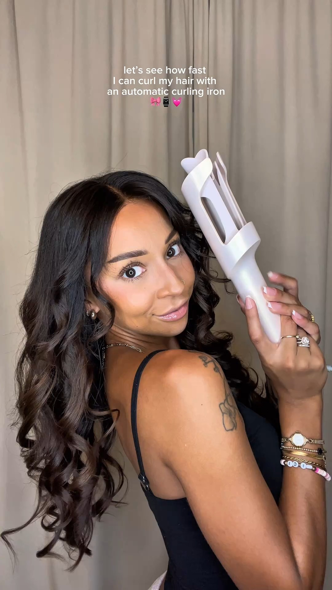 me & my automatic curling iron against the world. 🤧🎀 