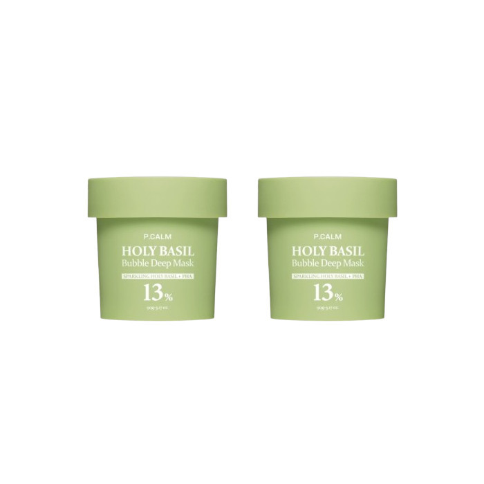 P. CALM - Holy Basil Bubble Deep Mask - 90g (2ea) Set | Stylevana