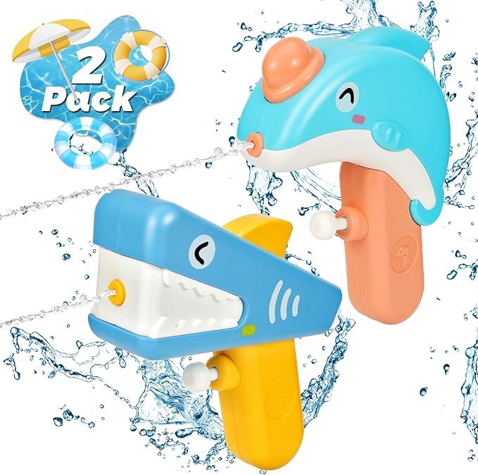 Import to AutoDS
             2 Pack Water Gun Toy for Kids, Cute and Fun Animal Shape Water Pist... | Amazon (US)