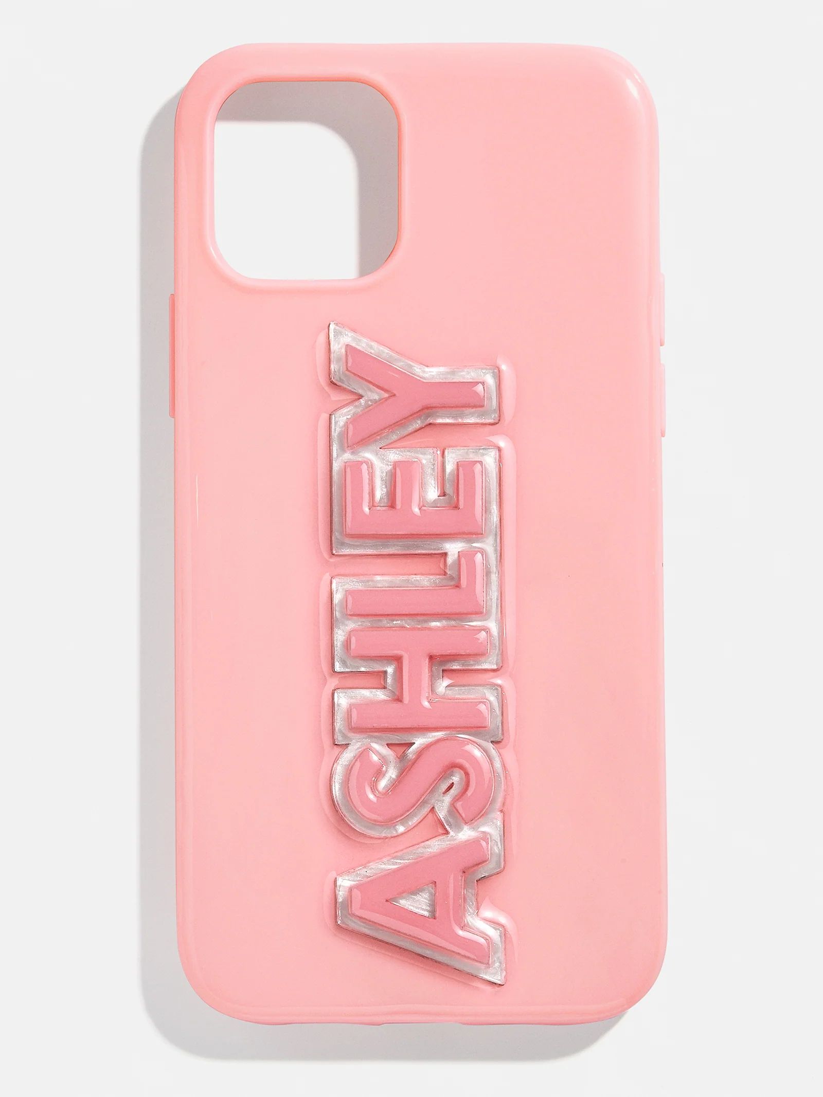 Block Font Custom iPhone Case - Blush/Blush | BaubleBar (US)