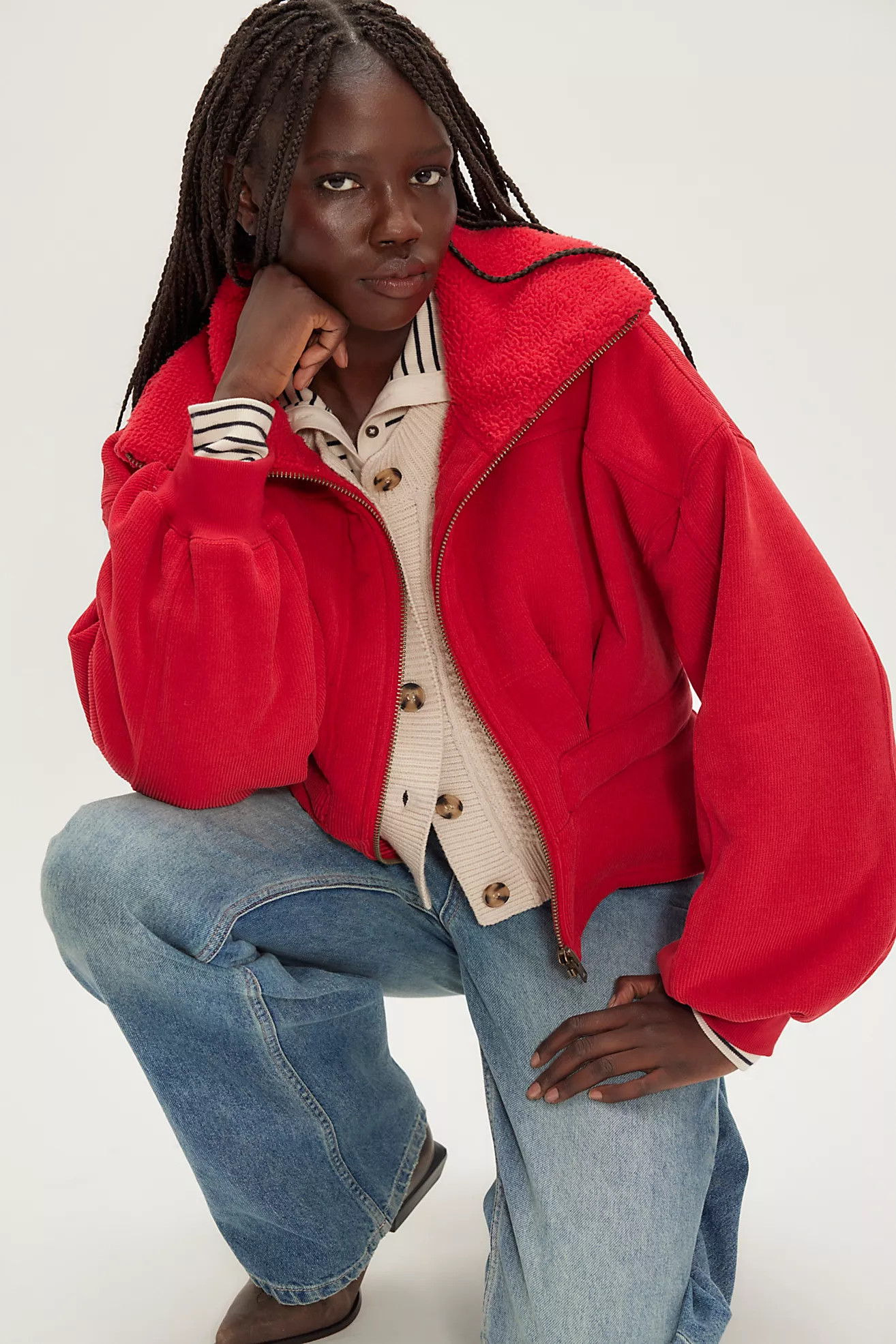 Cora Corded Zip-Up | Free People (Global - UK&FR Excluded)