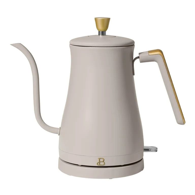 Beautiful 1-Liter Electric Gooseneck Kettle 1200 W, Porcini Taupe by Drew Barrymore - Walmart.com | Walmart (US)