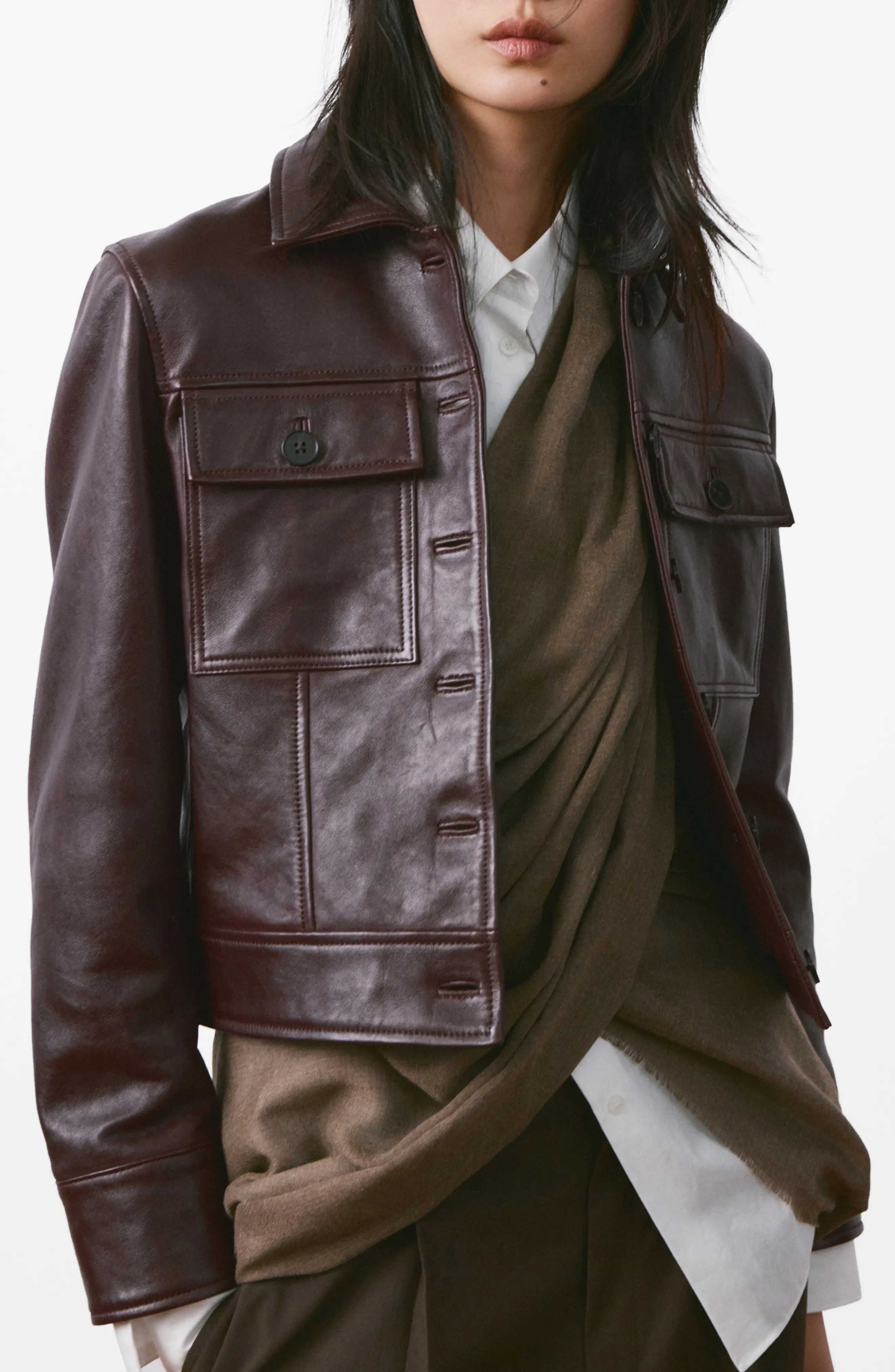 MANGO Chaqueta Saint Leather Jacket (Women) | Nordstrom | Nordstrom