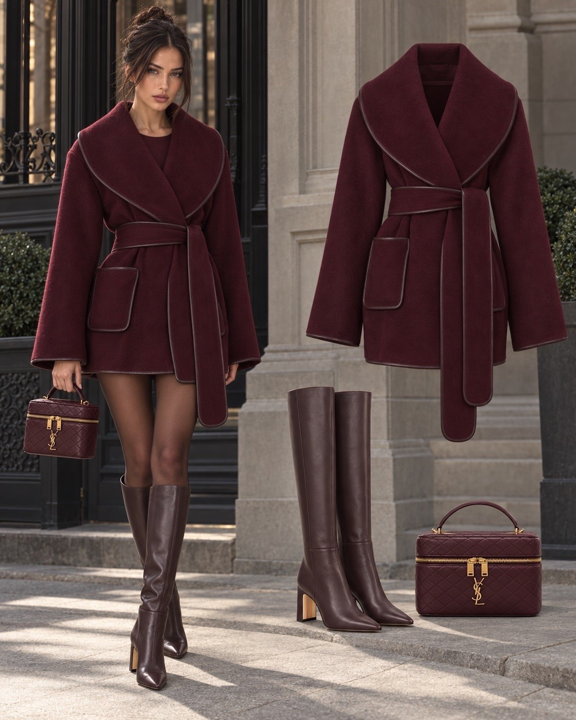 Fall winter statement coat outfit