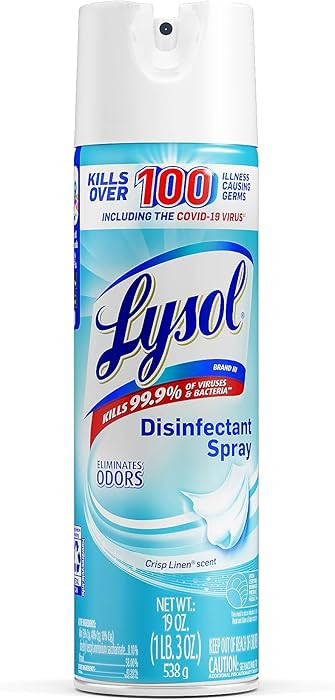 Lysol Disinfectant Spray, Household Essential Cleaning Supplies, Multi-Purpose Room Spray, Antiba... | Amazon (US)