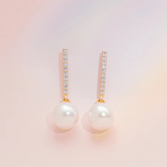Cincinnati Pearl Drop Earrings | Birdy Grey