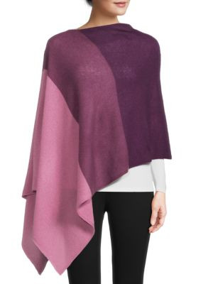 Colorblock Cashmere Poncho | Saks Fifth Avenue OFF 5TH