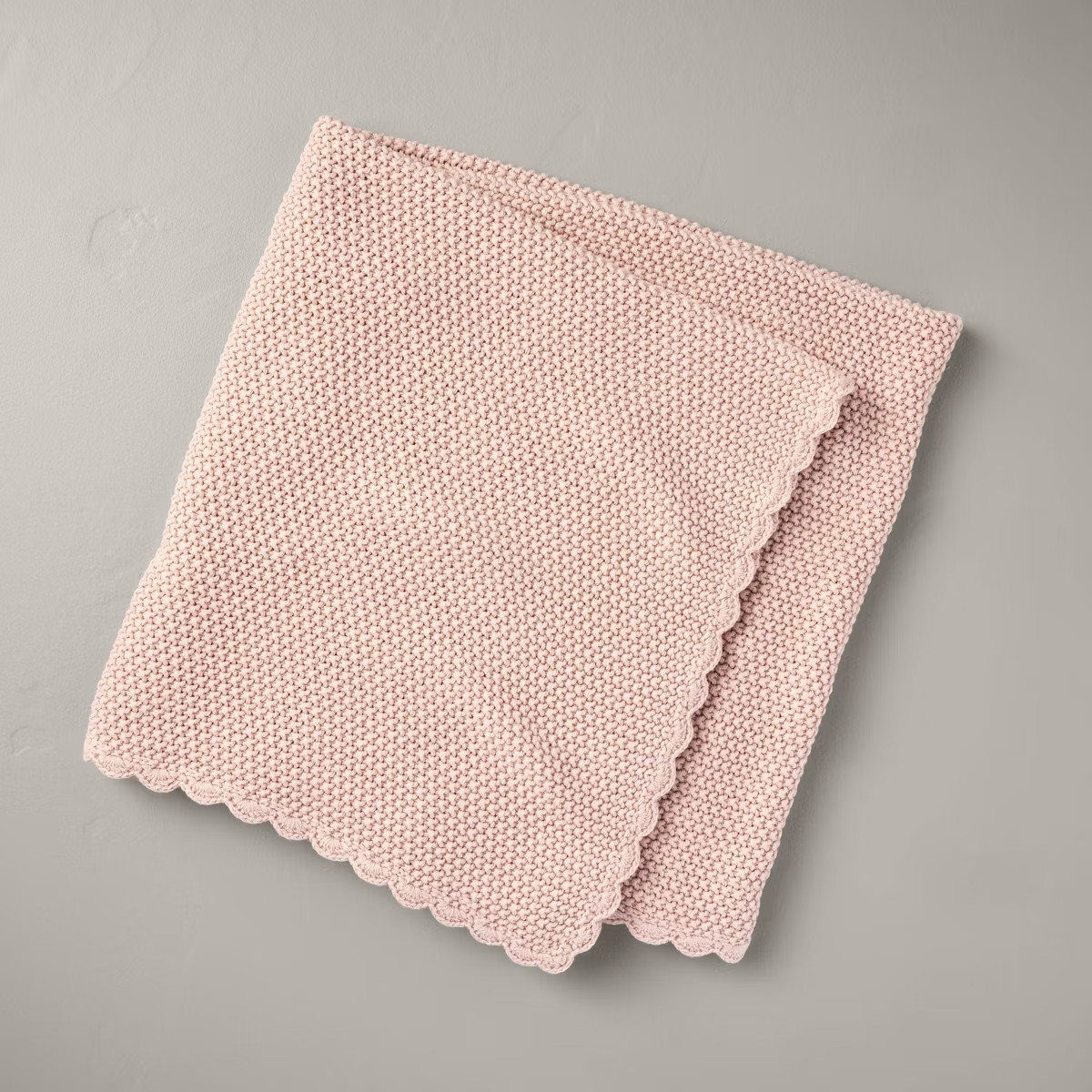 Scalloped Trim Knit Baby Blanket - Hearth & Hand™ with Magnolia | Target