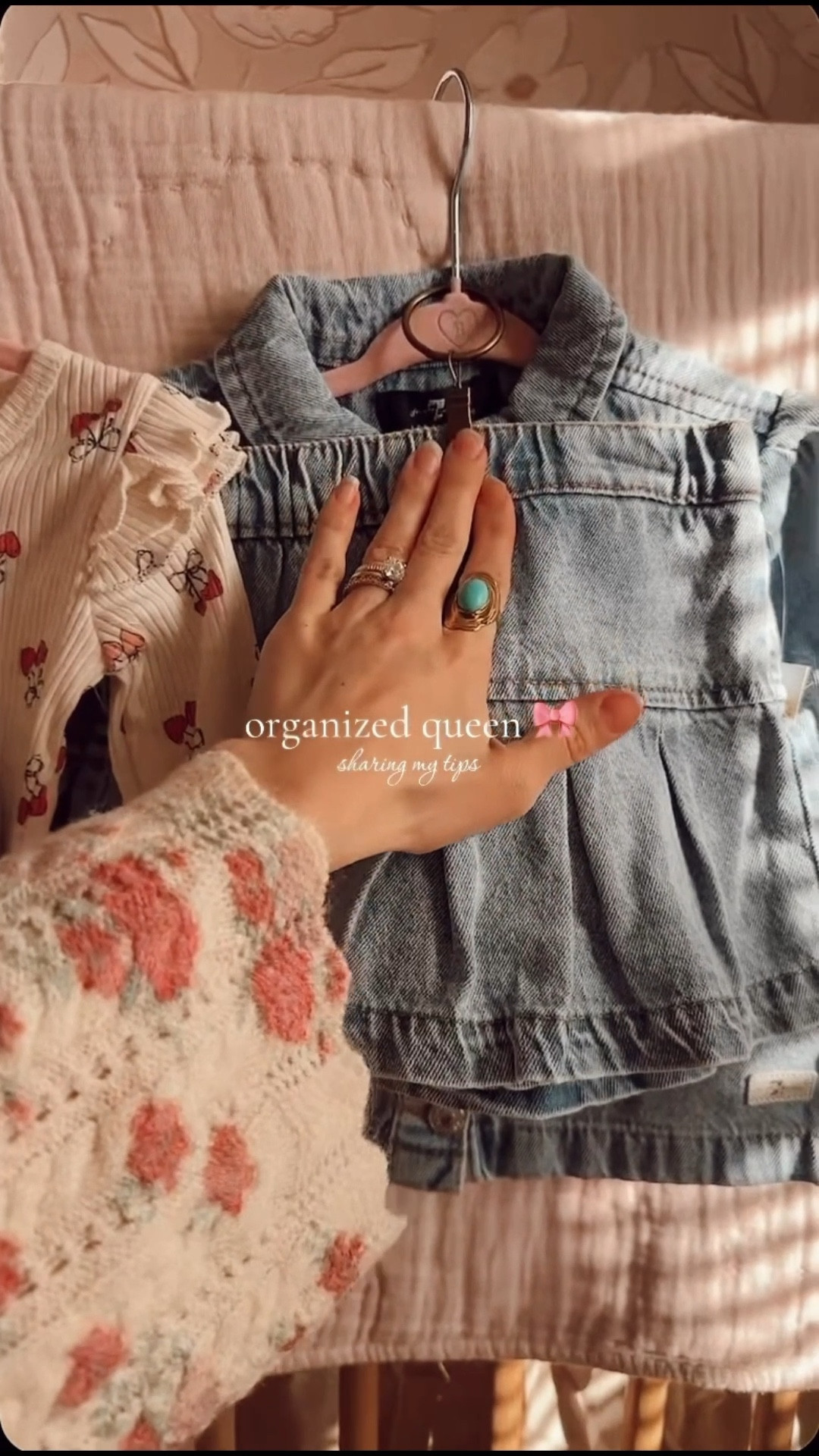 we love being organized ✨ being as type A as I am this makes my perfectionist tendencies self vvvv happy 🤭 my little tip is to order these curtain hooks to keep sets + outfits together! And major plus it looks so cute! 🎀

Linking the exact hooks that I’m using I also used them to hang her bows - and then I’m also linking a ton of really cute and affordable outfits from TJ Maxx for little girls perfect for Valentine’s Day outfits + spring little girl fits ✨🤪🌸



#LTKHome #LTKmomlife #LTKBaby