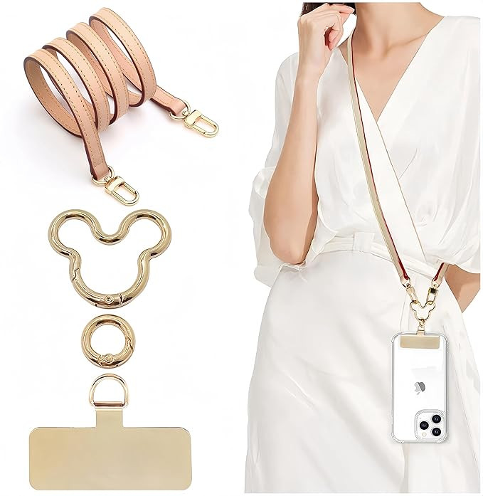 Mouse Ears Crossbody Phone Lanyard - Adjustable Shoulder Neck Strap [Works with All Phones] Hands... | Amazon (US)