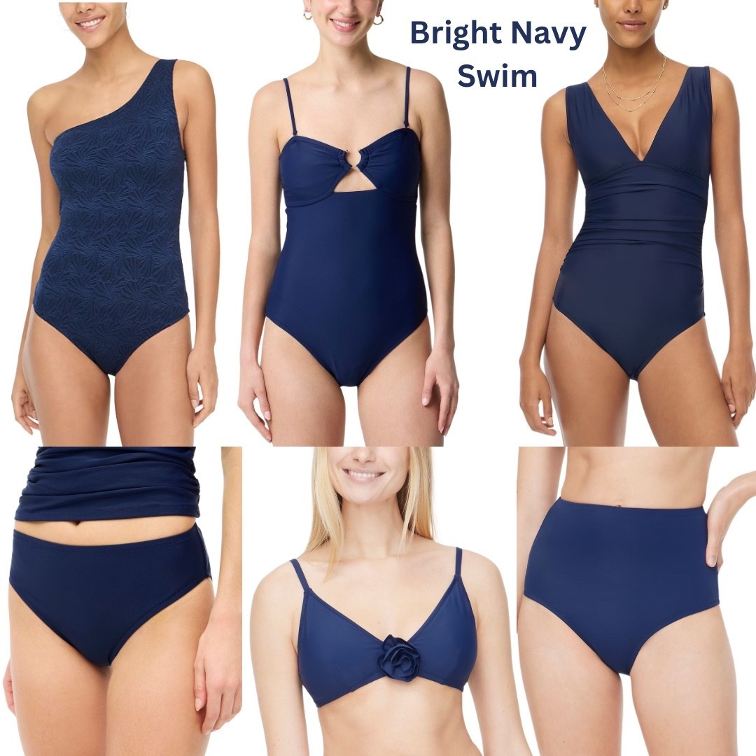 Bright Navy Swim at J.Crew Factory 