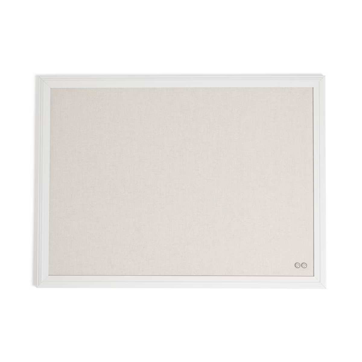 U Brands 17"x23" Thin Décor Linen Bulletin White: Wall Mount, Includes Hardware, Stationery Boar... | Target