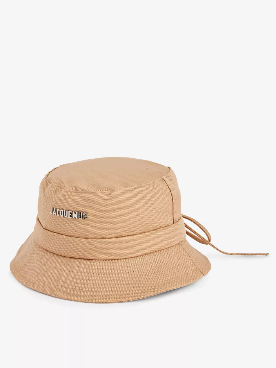 Le Bob Gadjo brand-plaque cotton bucket hat | Selfridges