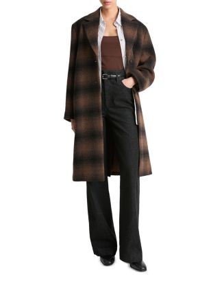 Vince Shadow Plaid Car Coat  | Bloomingdale's Women | Bloomingdale's (US)