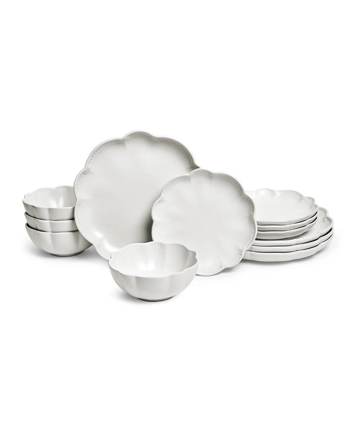 Sango Bethany 12-Pc. Dinnerware Set, Service for 4 - White | Macy's