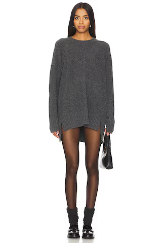 Free People Phoebe Pullover in Dark Heather Grey from Revolve.com | Revolve Clothing (Global)