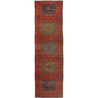 Red Turkish Oriental Rug Runner Extra Long | Etsy (US)