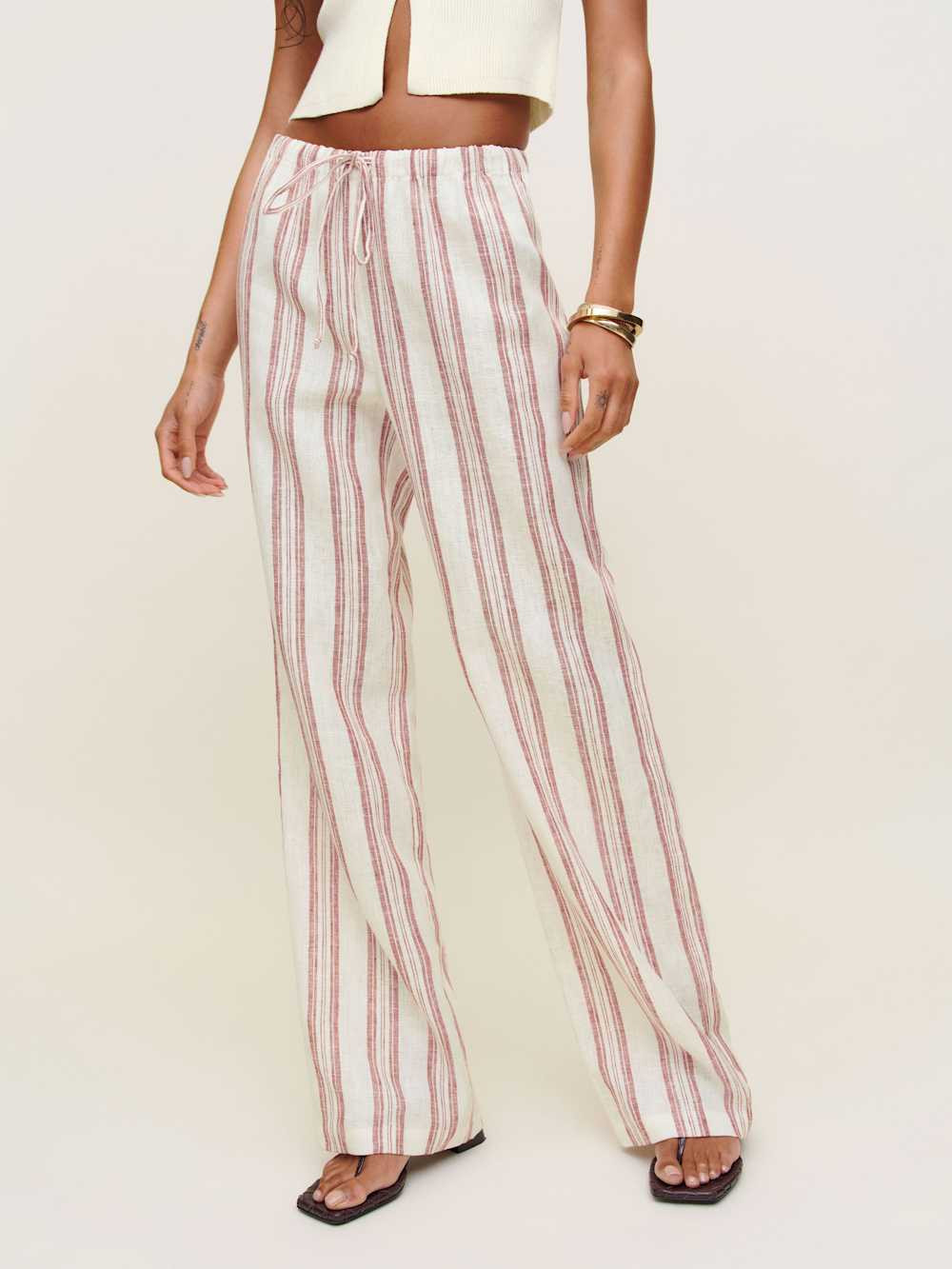 Olina Linen Pant | Reformation (Global)