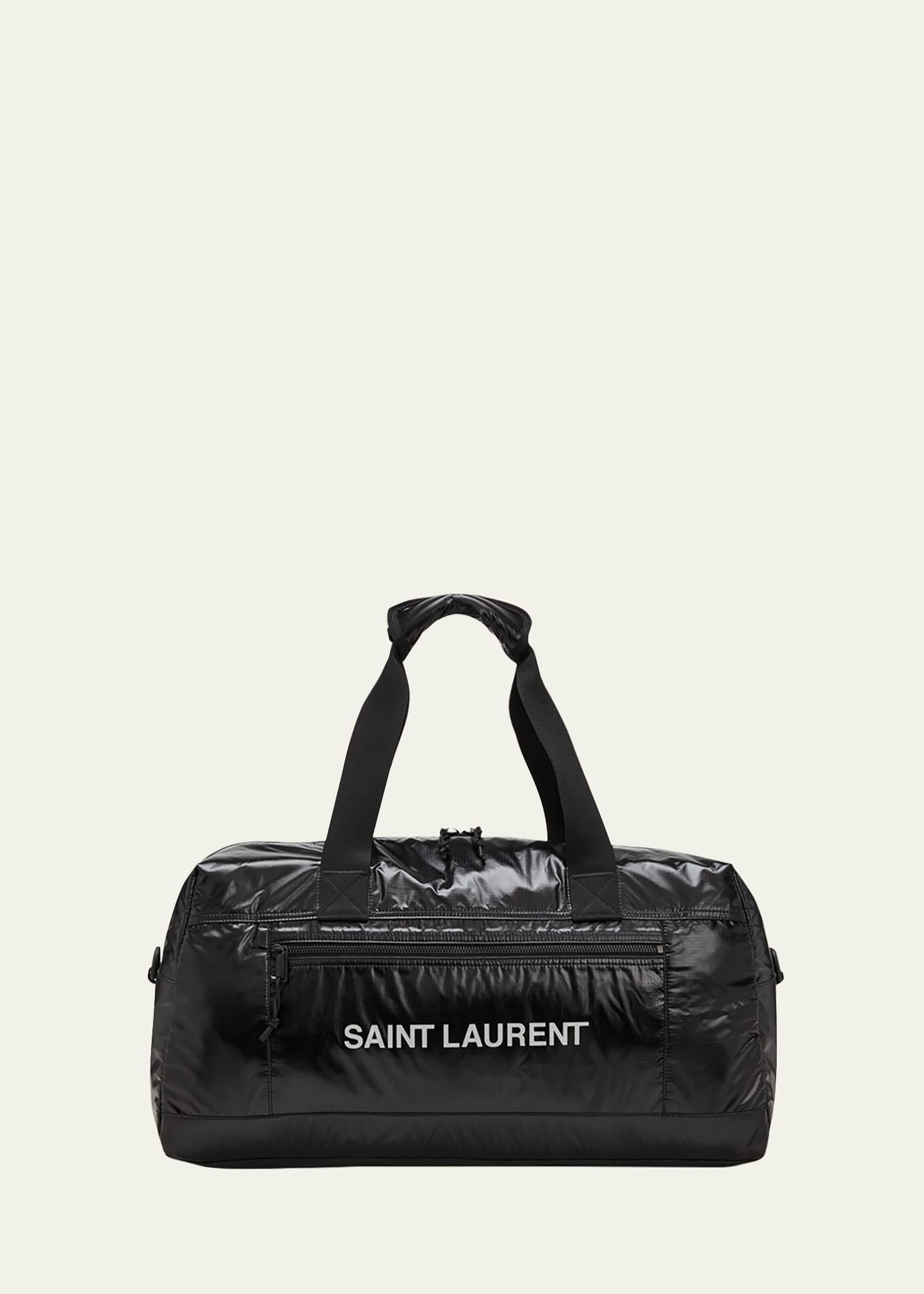 Saint Laurent Men's YSL Sport Nylon Logo Duffel Bag | Bergdorf Goodman