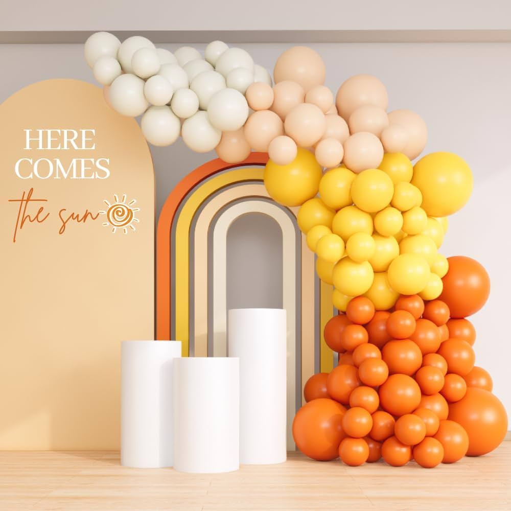 Beaumode Retro Sun Balloon Arch Garland Kit for Here Comes the Sun Baby Shower Girls First Trip A... | Amazon (US)