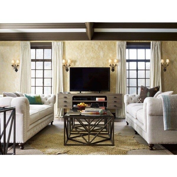 Truss Beige Wood Square Coffee Table | Bed Bath & Beyond