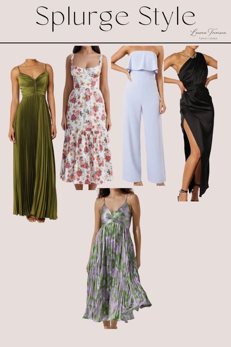 Special occasion dresses for summer weddings or graduations! Featuring a formal jumpsuit option as well  

#LTKWedding #LTKMidsize #LTKFindsUnder100