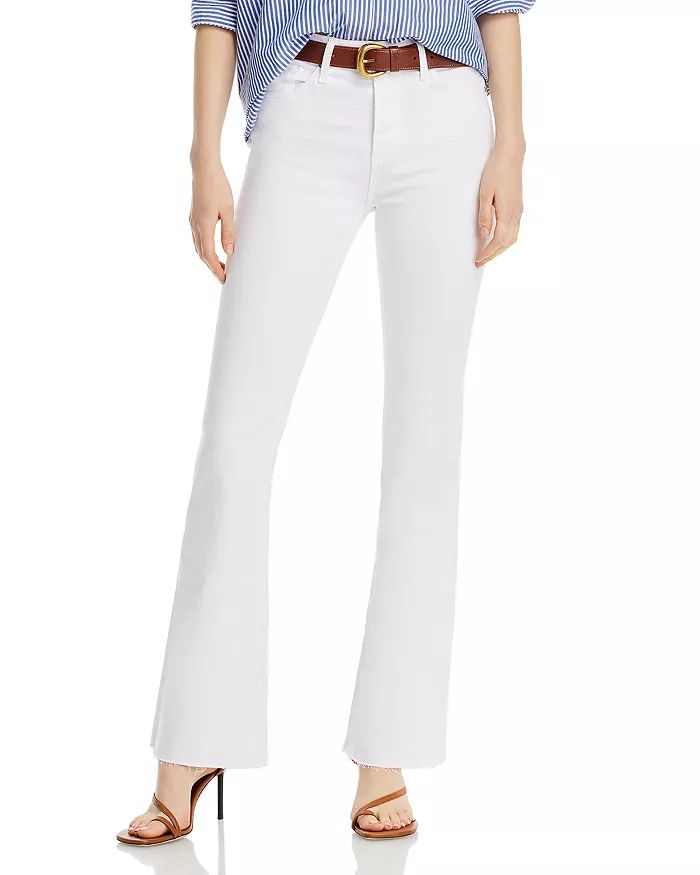 Farrah High Rise Bootcut Jeans in Cloud White | Bloomingdale's (US)
