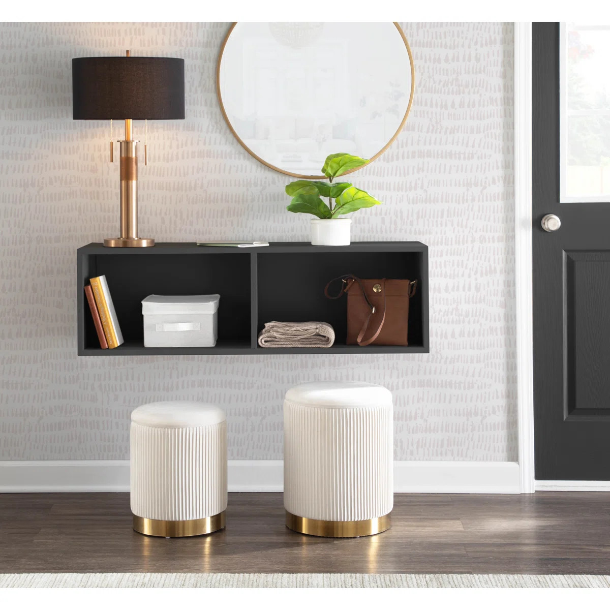 Callum Velvet Ottoman (Set of 2) | Wayfair North America