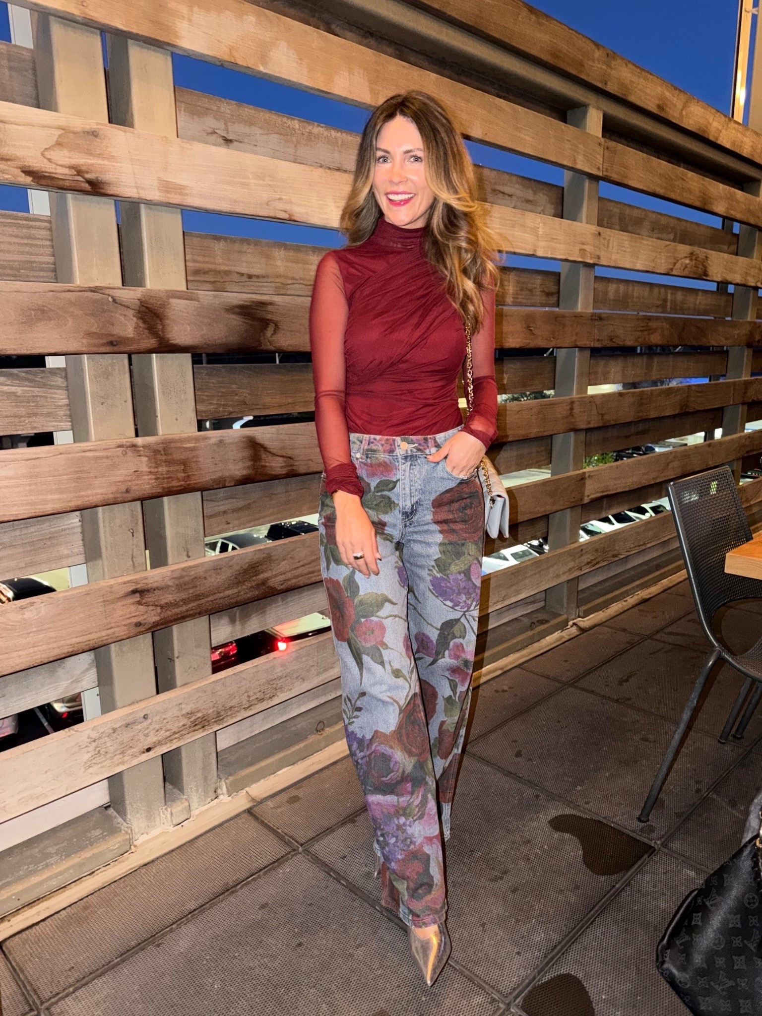 A few sizes left in my floral print statement jeans!! 🏃‍♀️ 

#LTKOver40 #LTKootd #LTKValentine