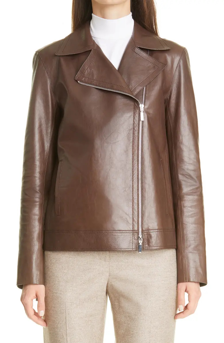 Aisling Lambskin Leather Moto Jacket | Nordstrom | Nordstrom